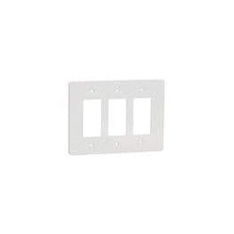 1 pcs : SQWS141003WH - Switch Fixings 3 GANG MID+ WALL PLATE WH