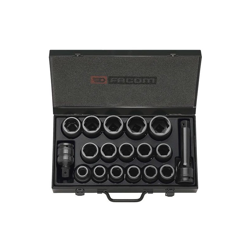 1 pcs - Facom 16-Piece Imperial 3/4 in Impact Socket Set , 6 point