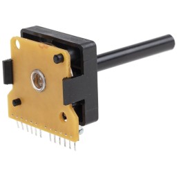 1 pcs - Lorlin, 2 Position Rotary Switch, 500 mA @ 250 V, Through Hole