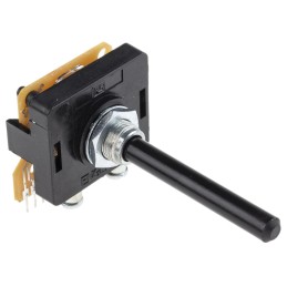 1 pcs - Lorlin, 2 Position Rotary Switch, 500 mA @ 250 V, Through Hole