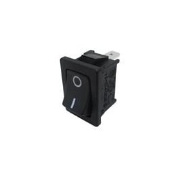 1 pcs : R13-66A-02-BB2 - Rocker Switches SPST OFF-ON BLACK