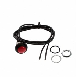 1 pcs - TE Connectivity PB6 Series Push Button Switch, (On)-Off, Panel Mount, SPST - NO, 50 V dc, 125V ac, IP68