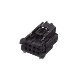 10 pcs : 205926-0010 - Heavy Duty Power Connectors MCAT MPWR REC HSG 8CKT KY A W/O CPA BK