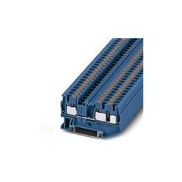 10 pcs : 3211775 - DIN Rail Terminal Blocks PT 4-TWIN BU