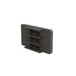 1 pcs : EFA04-02-ASS - Cable Mounting & Accessories Fiber Clip & Pad,Black,3 Way, Fiber Clip & Pad,Black