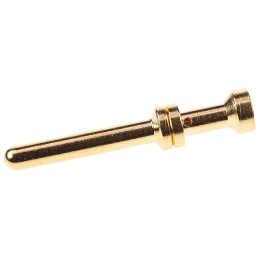 100 pcs - Han Contacts Male 16A Crimp Contact Minimum Wire Size 1mm² Maximum Wire Size 1mm² for use with Heavy Duty Power