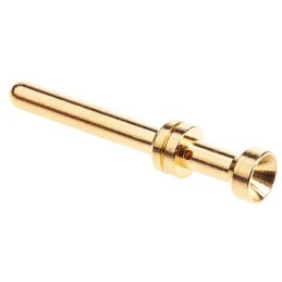 100 pcs - Han Contacts Male 16A Crimp Contact Minimum Wire Size 1mm² Maximum Wire Size 1mm² for use with Heavy Duty Power