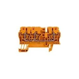 1 pcs : 1636790000 - DIN Rail Terminal Blocks ZDU 2.5/3AN ORANGE