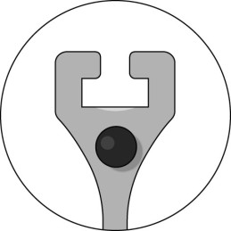 1 pcs - Gedore Lever Press Bearing Puller, 200 (External) mm, 260 (Internal) mm Capacity