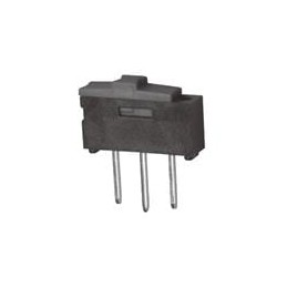 1 pcs : CL-SA-12C4-22 - Slide Switches SPDT, ON-ON Slide, Red Actuator, 500mA @ 12V DC Right Angle PC Terminals, Bulk Packaging