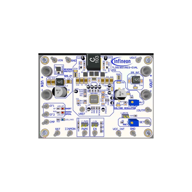 1 pcs - Infineon TLD5190IVREG_EVAL Buck-Boost Controller for TLD5190QV for TLD5190