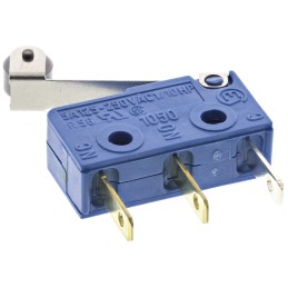 1 pcs - Marquardt Roller Lever Micro Switch, Tab Terminal, 5 A @ 250 V ac, SP-CO, IP00, IP40