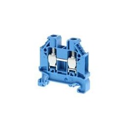1 pcs : XW5T-S6.0-1.1-1BL - DIN Rail Terminal Blocks TB Screw 6.0mm 1:1 2tier Blue