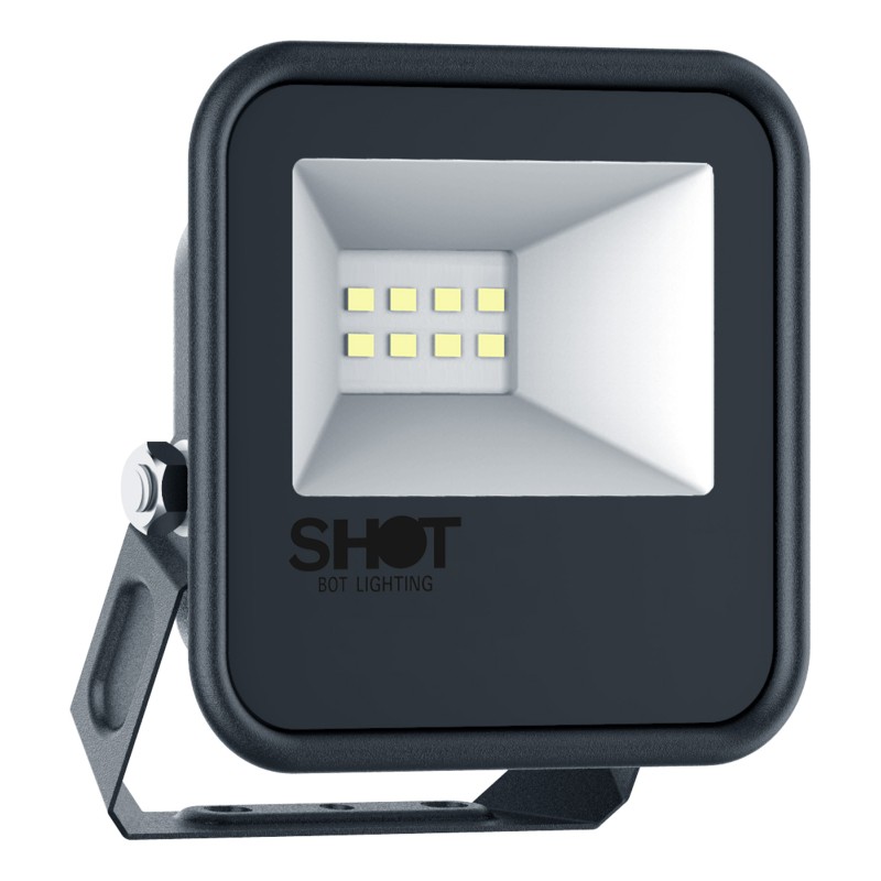 1 pcs - SHOT ORLANDO Floodlight, 10 W, 900 lm, IP65, 220 - 240 V ac
