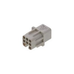 1 pcs : 93601-0077 - Heavy Duty Power Connectors 7P+ PE F INSERT 10A CRP TERM7107.4001.0