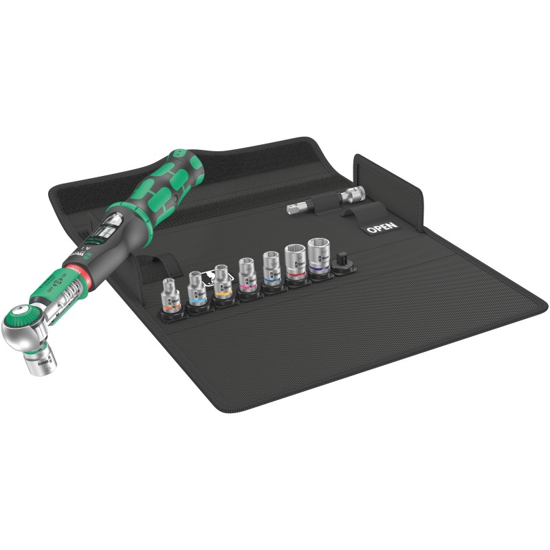 1 pcs - Wera Safe-Torque A 1 Imperial Set 1 Click Torque Wrench Set, 2 - 12Nm, 1/4 in Drive, Square Drive