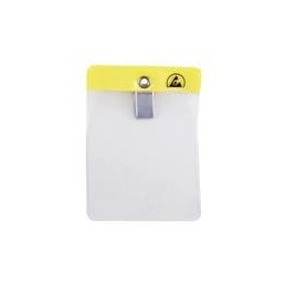 1 pcs : 35010 - PPE Safety Equipment / Lockout Tagout ESD BADGE HOLDER, CLIP-ON, VERTICAL, 2-3/8INx3IN (IS)