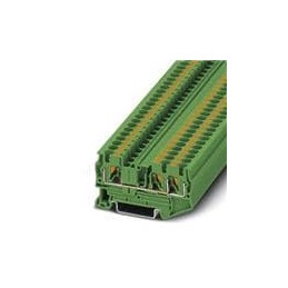 10 pcs : 1080103 - DIN Rail Terminal Blocks PT 4-TWIN GN