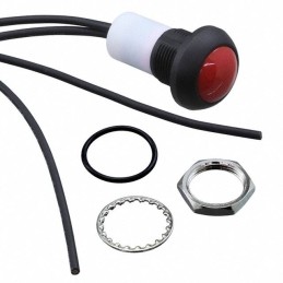 1 pcs - TE Connectivity PB6 Series Push Button Switch, (On)-Off, Panel Mount, SPST - NO, 50 V dc, 125V ac, IP68