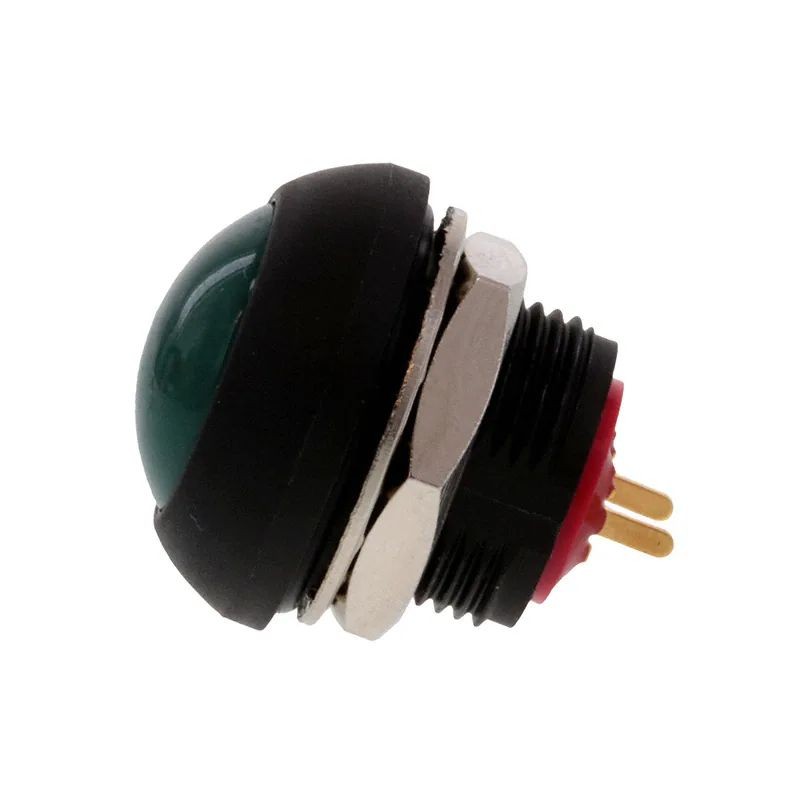 1 pcs - TE Connectivity PB6 Series Push Button Switch, (On)-Off, Panel Mount, SPST - NO, 50 V dc, 125V ac, IP68