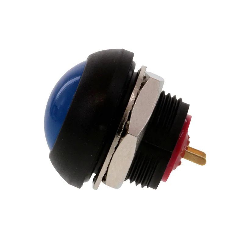 1 pcs - TE Connectivity PB6 Series Push Button Switch, (On)-Off, Panel Mount, SPST - NO, 50 V dc, 125V ac, IP68
