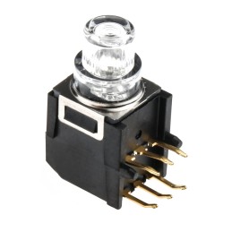 1 pcs - Green Button Tactile Switch, SPDT 100 mA @ 32 V dc 4mm