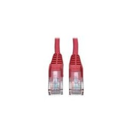 10 pcs : N001-003-RD - Ethernet Cables / Networking Cables 3' Cat5e/Cat5 350MHz RJ45 M/M Red 3'