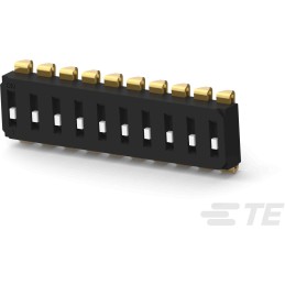 1 pcs - TE Connectivity 10 Way Surface Mount DIP Switch SPST, Recessed Actuator