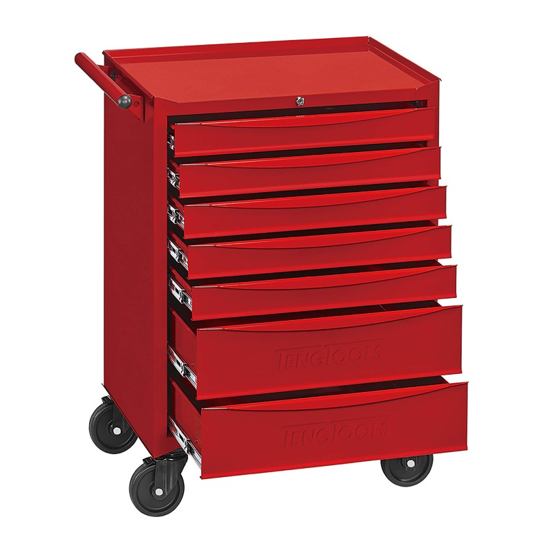 1 pcs - Teng Tools 7 drawers Metal Tool Box, 670 x 460 x 960mm