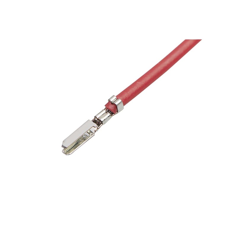 5 pcs - Molex Male CLIK-Mate to Male CLIK-Mate Crimped Wire, 75mm, 0.25mm², Red