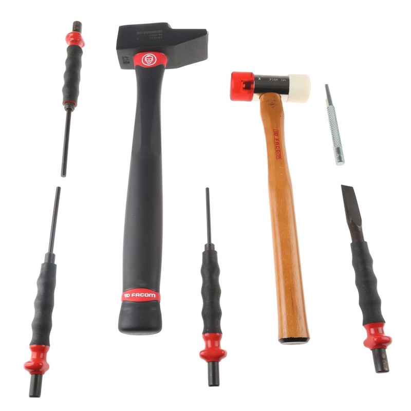 1 pcs - Facom 7 Piece Maintenance Tool Kit with Foam Inlay