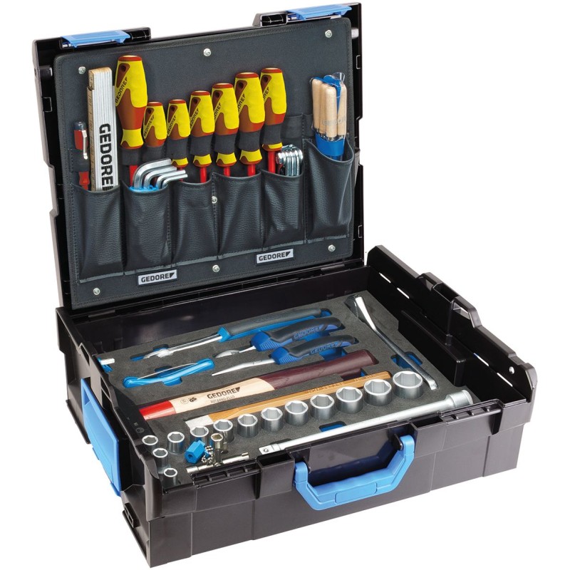1 pcs - Gedore 58 Piece Engineers Tool Kit with Case, VDE Approved