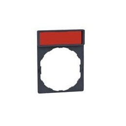 1 pcs : ZB6YD21 - Switch Fixings 16mm XB6 Legend Holder w/ blank