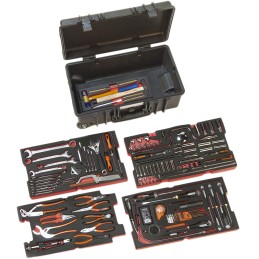 1 pcs - Bahco 159 Piece Mechanical Tool Kit with Case