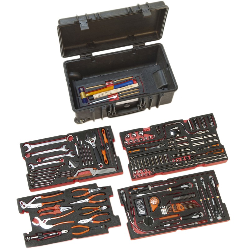 1 pcs - Bahco 159 Piece Mechanical Tool Kit with Case