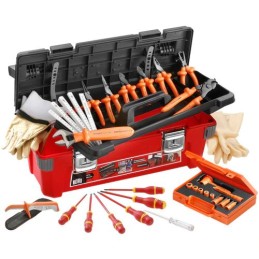 1 pcs - Facom 19 Piece Insulated Tool Set Tool Kit with Box, VDE Approved