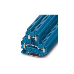 1 pcs : 3044791 - DIN Rail Terminal Blocks UTTB 4 BU DBL LEVEL 6.2MM BLUE