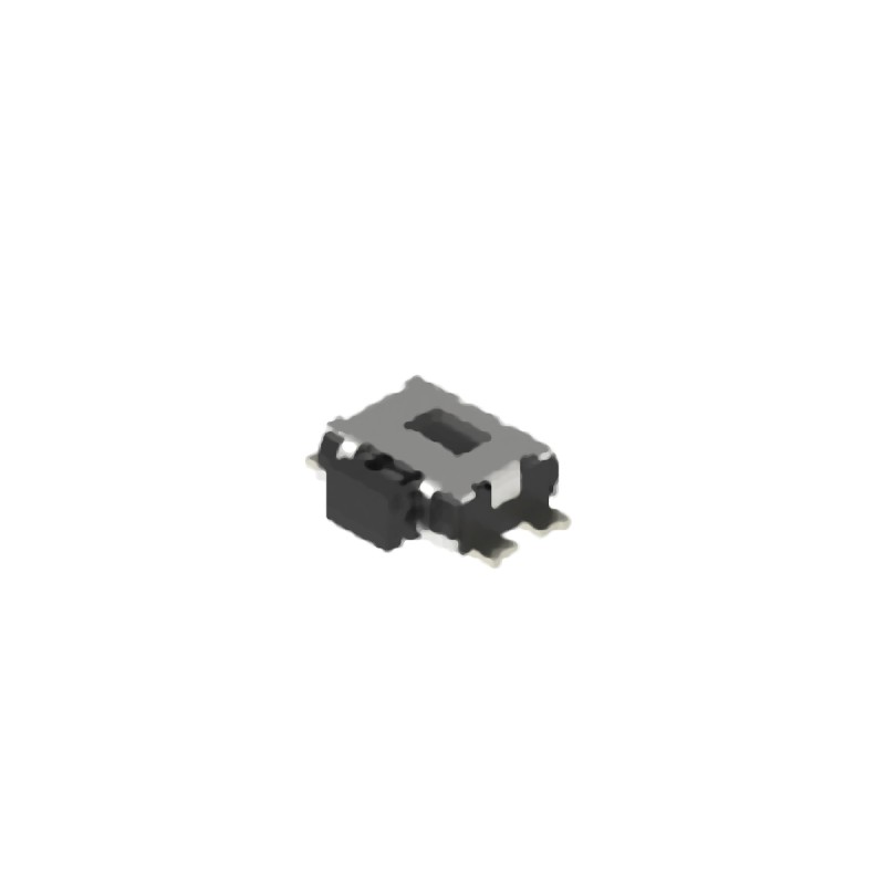 10 pcs - Black Button Tactile Switch, SPST 50 mA 0.65mm Surface Mount