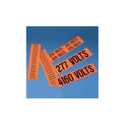 1 pcs : PCV-480BY - Wire Labels & Markers Voltage Marker Vinyl 480 VOLTS' 4.50