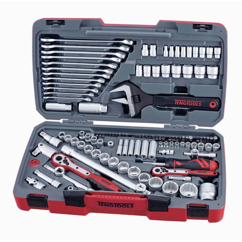 1 pcs - Teng Tools 127 Piece Automotive Tool Kit with Case