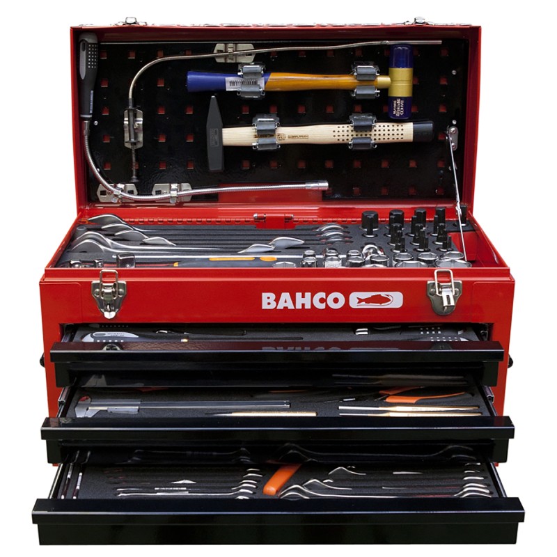 1 pcs - Bahco 146 Piece Maintenance Tool Kit with Box