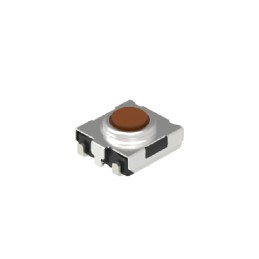 10 pcs - Brown Button Tactile Switch, SPST 50 mA 1.05mm Surface Mount