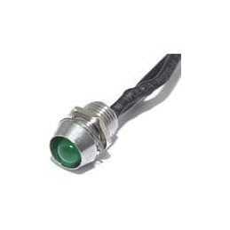 1 pcs : FL1M-6CW-2-G12V - LED Panel Mount Indicators LED GRN 6MM NUT 12VDC