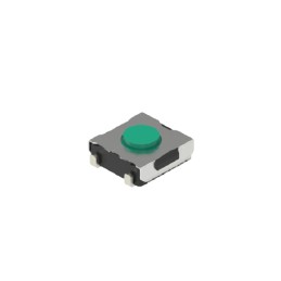 10 pcs - Green Button Tactile Switch, SPST 50 mA 0.5mm Surface Mount
