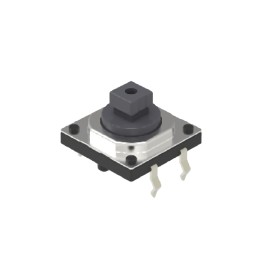 10 pcs - Grey Cap Tactile Switch, SPST 50 mA 3mm Snap-In
