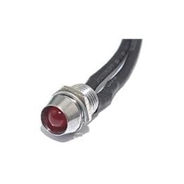 1 pcs : FL1M-6CW-2-R24V - LED Panel Mount Indicators LED RED 6MM NUT 24VDC