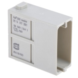 2 pcs - HARTING Contact Insert, 10A, Male, Han-Modular Series, 17 Contacts