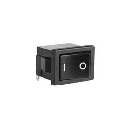 1 pcs : CWSB11AA1H - Rocker Switches SPST ON-OFF BLK 6A HORZNTL MARK RA PC