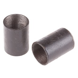 25 pcs - RS PRO Coupler, Conduit Fitting, 25mm Nominal Size, Steel, Black