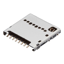 2 pcs - Molex, 104031 8 Way Push/Pull Micro SD Memory Card Connector With Push In Termination